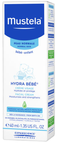 Mustela hydra bébé crème visage 40 ml